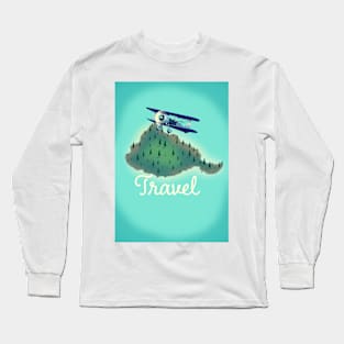 Vintage Travel Poster Long Sleeve T-Shirt